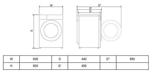 Стиральная машина LG F2Y1HS6W — ракурс 29