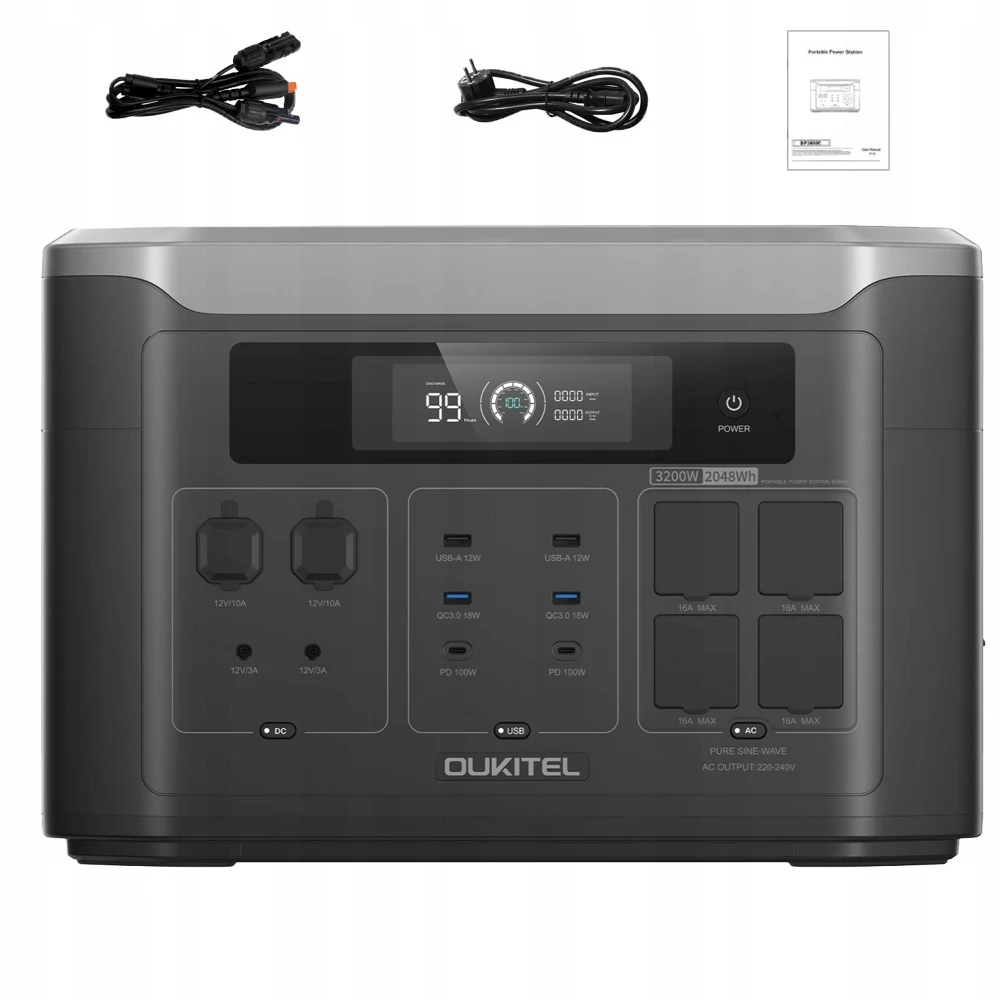 Портативная электростанция Oukitel BP3000E 3200W / 2048Wh LiFePO4 — ракурс 4