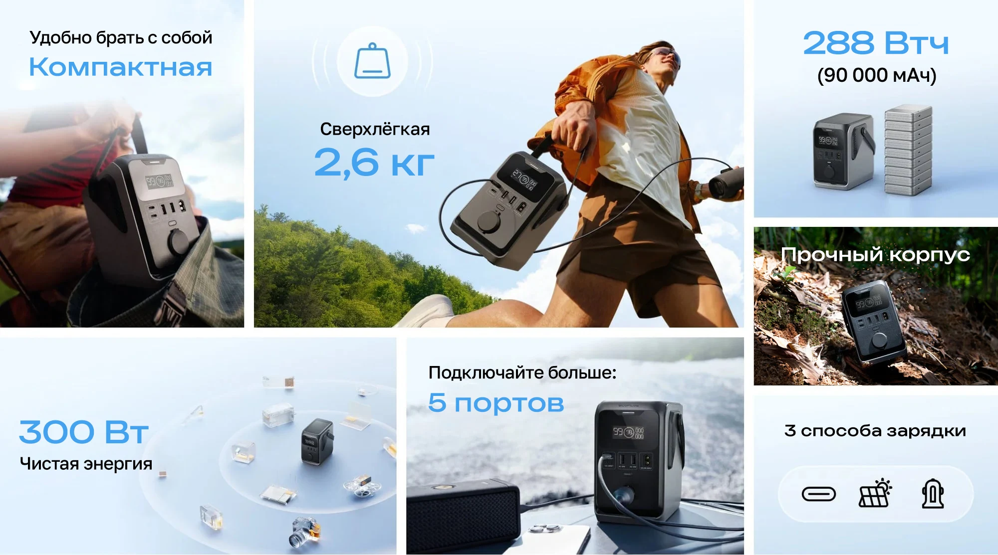 Портативная электростанция EcoFlow TRAIL 300 DC (288 Втч) — ракурс 8