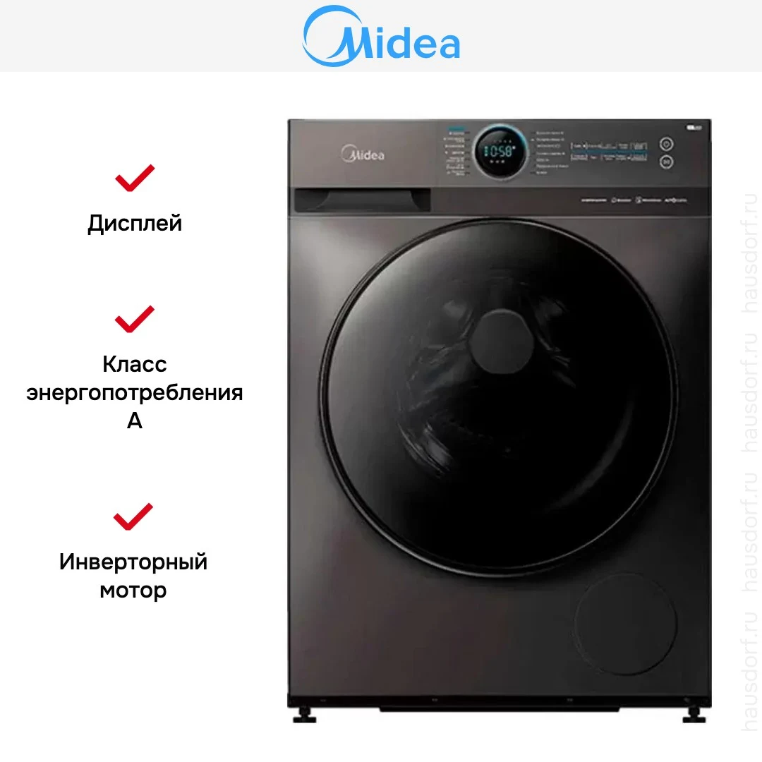 Стиральная машина MIDEA MF200W90WBS/S-RU — ракурс 7