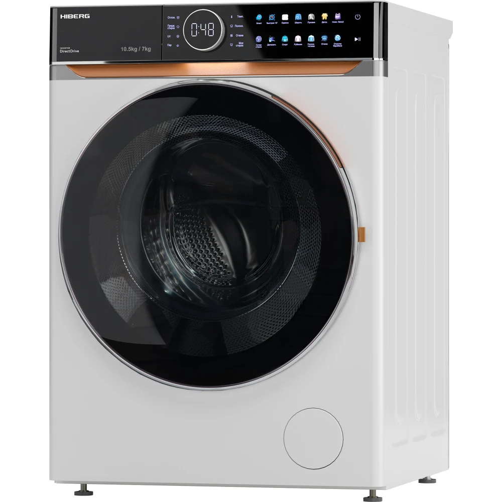 Стиральная машина HIBERG i-DDQ10-10714 W — ракурс 12
