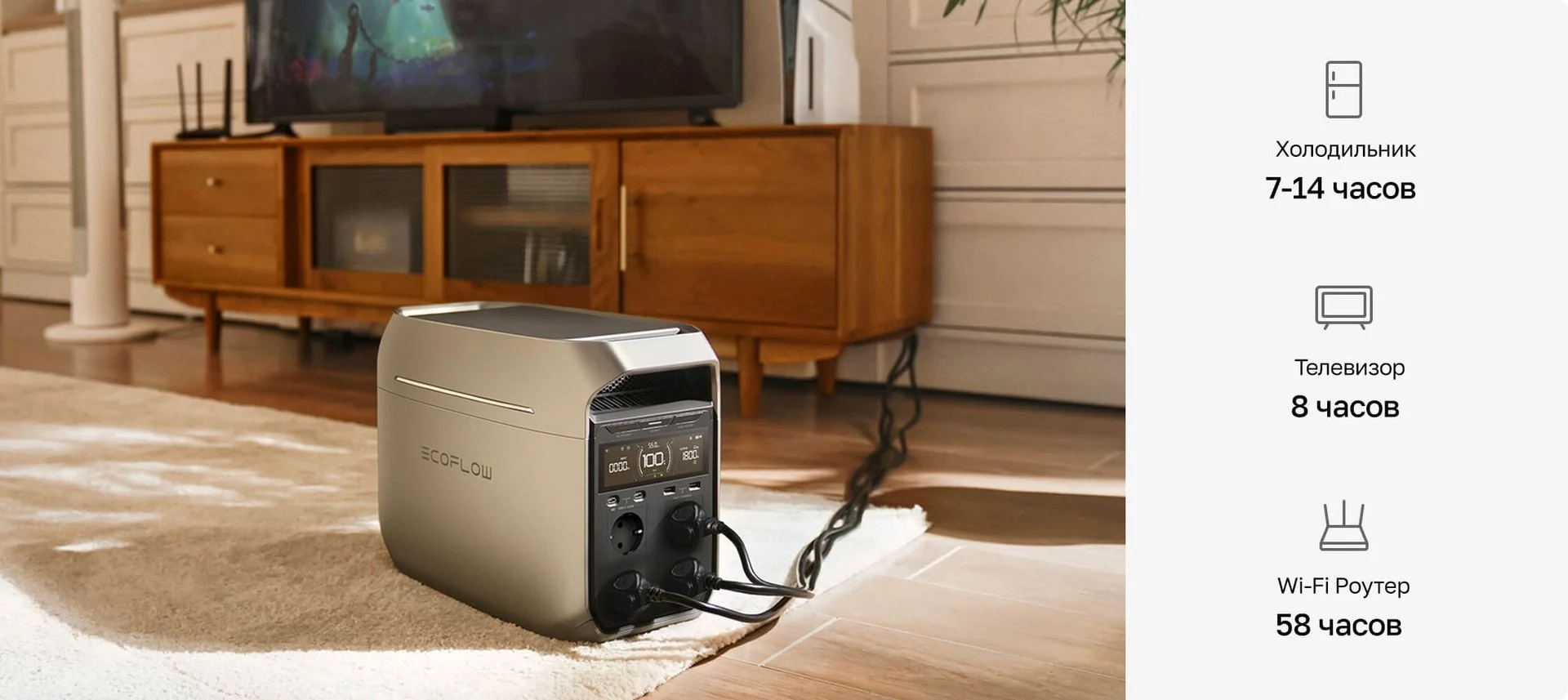 Портативная электростанция EcoFlow DELTA 3 Plus (1024 Втч) — ракурс 13
