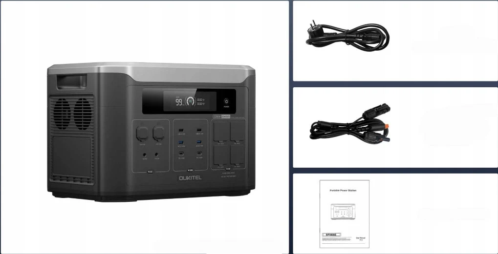 Портативная электростанция Oukitel BP3000E 3200W / 2048Wh LiFePO4 — ракурс 6