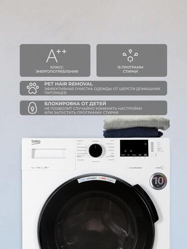 Стиральная машина BEKO WSPE 6H612W — ракурс 8