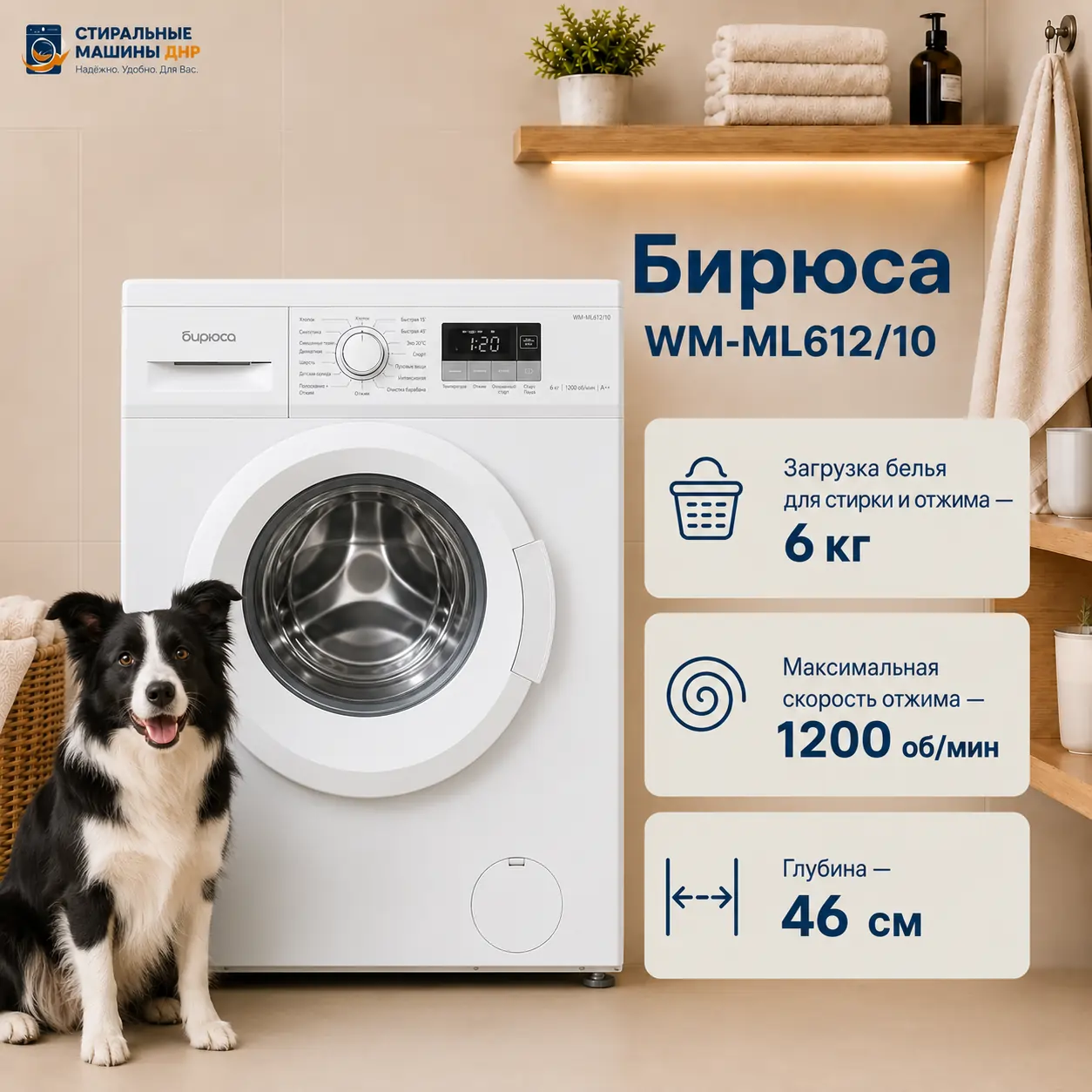 Стиральная машина Бирюса WM-ML612/10