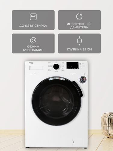 Стиральная машина BEKO WSPE 6H612W — ракурс 6
