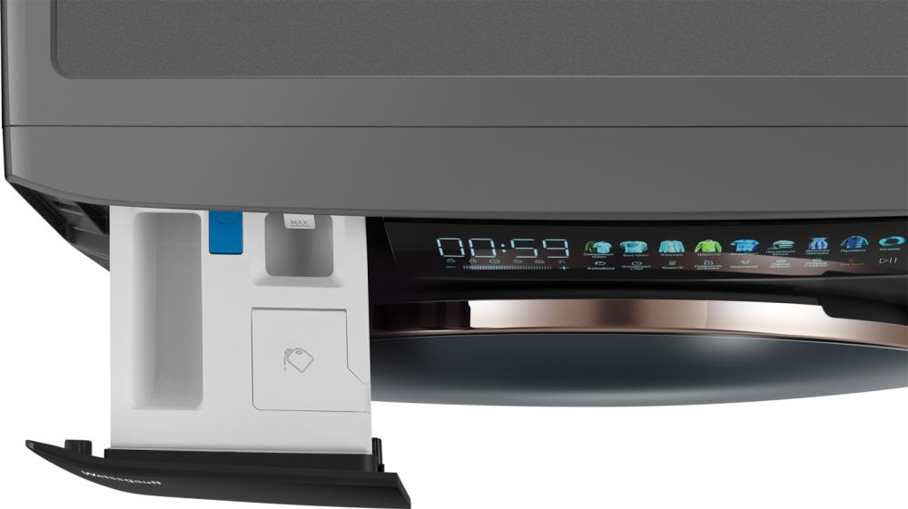 Стиральная машина Weissgauff WM 58411 Direct Drive Inverter Premium Steam Grey — ракурс 10