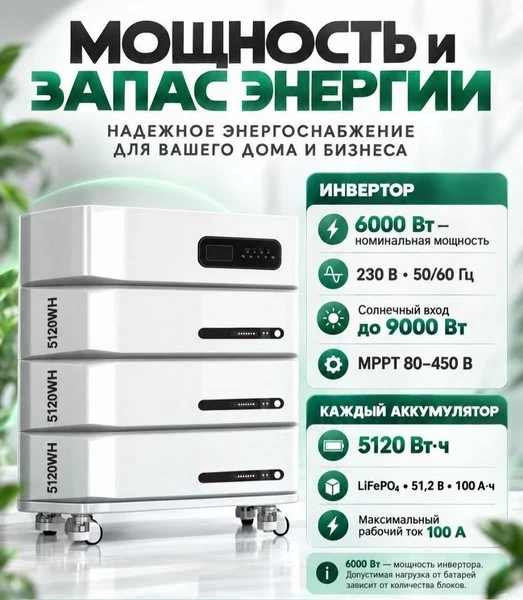 YONGMIN 6000W / 5120Wh — ракурс 3