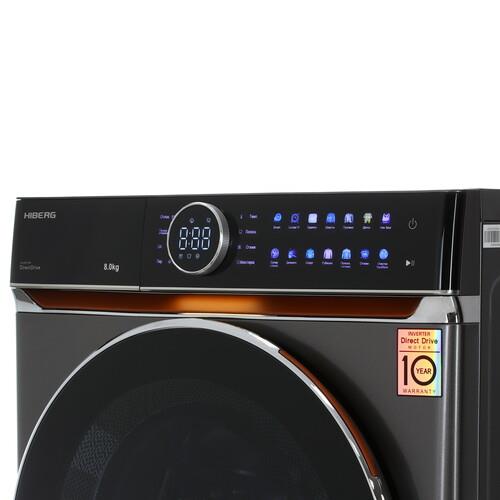 Стиральная машина HIBERG i-DDQ10 - 814 Sd серый