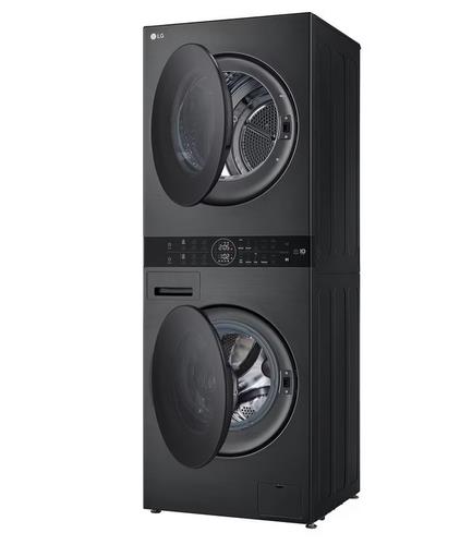 Стирально-сушильная машина LG W4W8LVPKZHM черный
