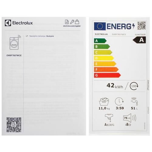 Стиральная машина Electrolux EW9F7607WCE белый