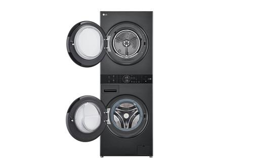 Стирально-сушильная машина LG W4W8LVPKZHM черный