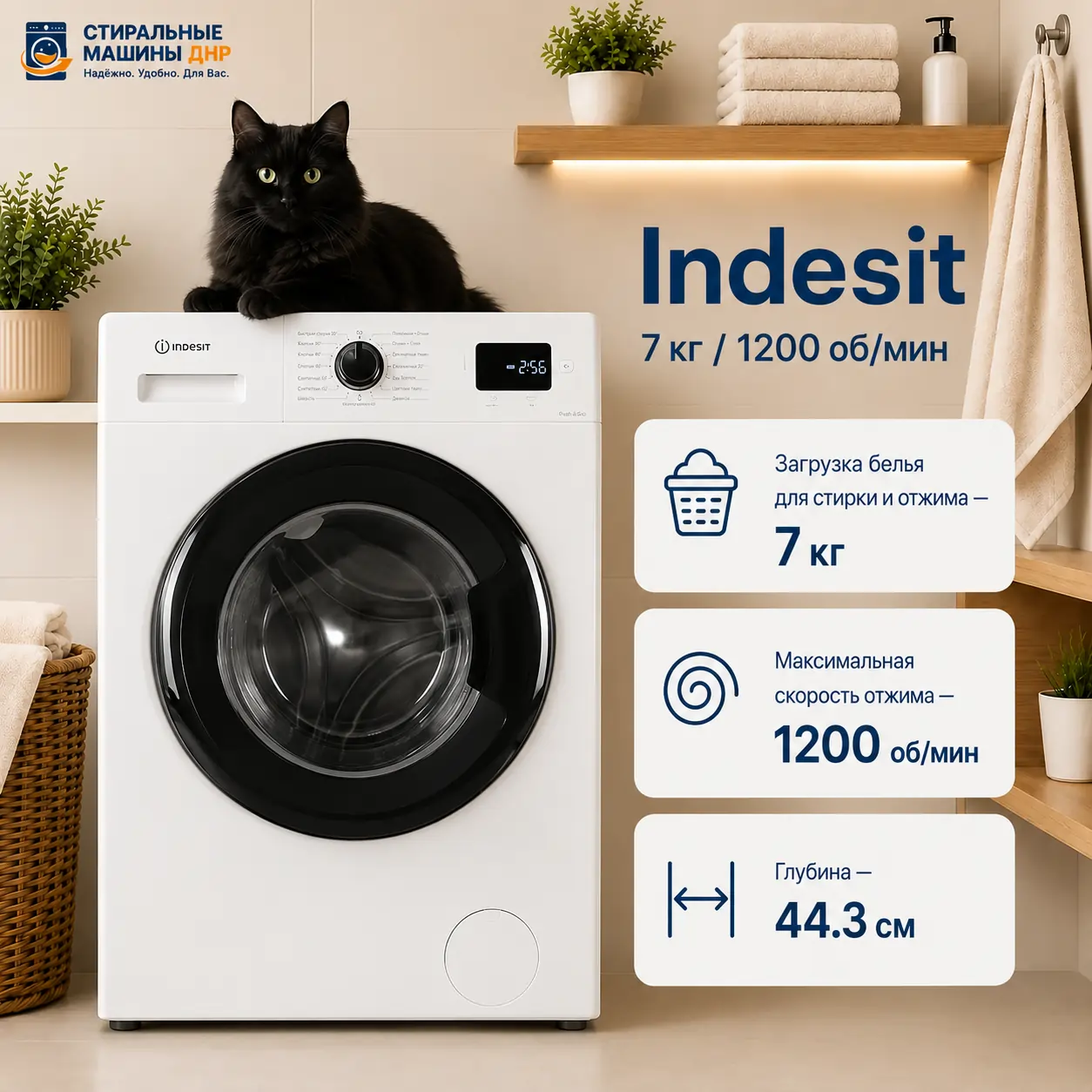 Стиральная машина Indesit ILS3 71291 B белый