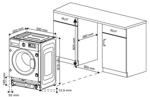 Встраиваемая стиральная машина Hotpoint WBIH 7290 VWB