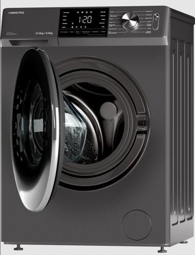 Стирально-сушильная машина HIBERG i-DDQ6A - 12814 Sd серый