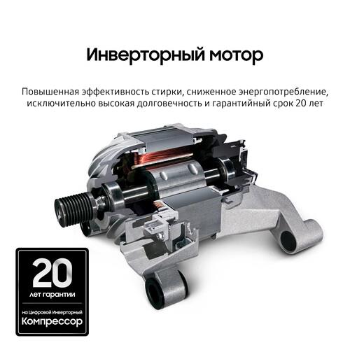 Стиральная машина Samsung WW80AGAS21TELP белый