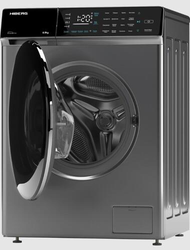 Стиральная машина HIBERG i-DDQ9 - 612 Sd серый — дополнительный ракурс
